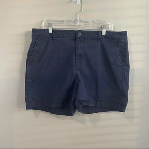 A New Day Navy Blue Stretch Elastizado Chino Shorts 16